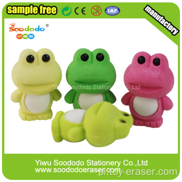 Zielony Frog Shaped Eraser